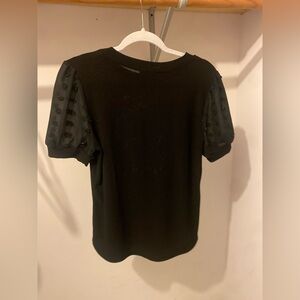 Elegant Black Puff Sleeve Top